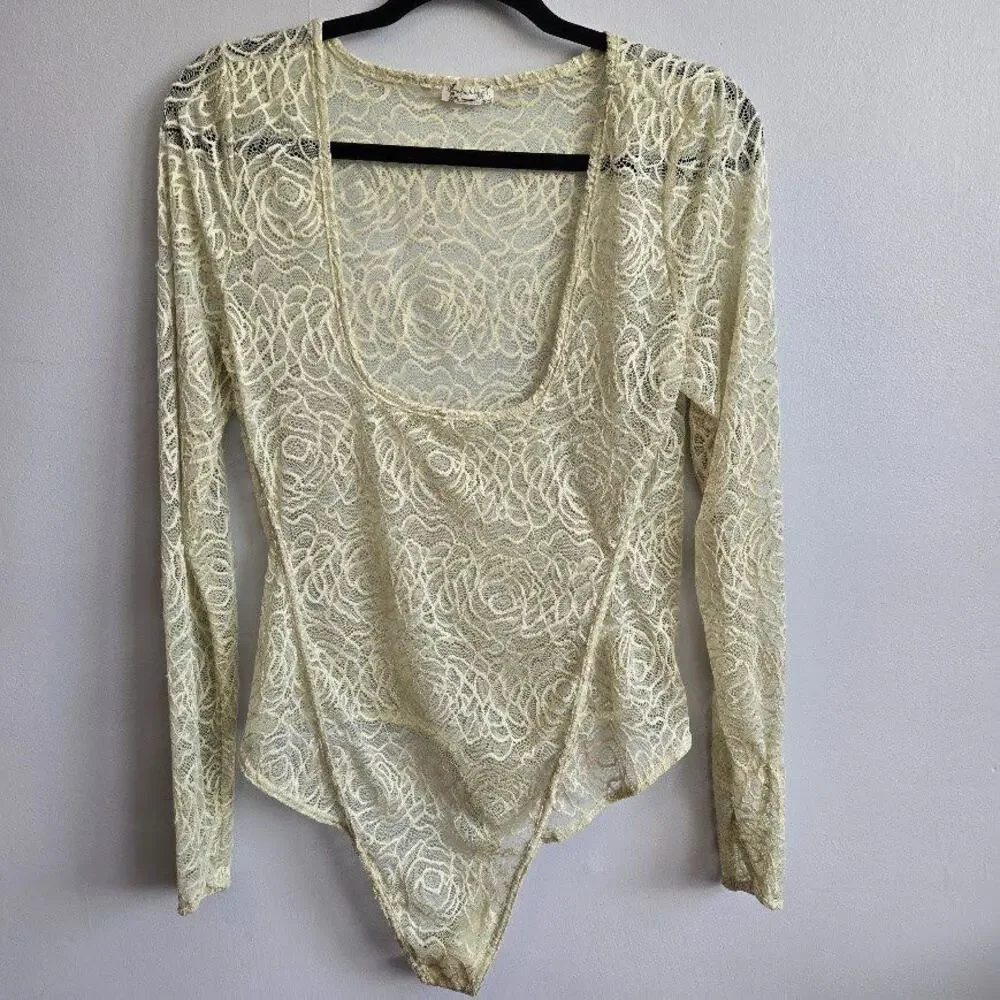 Free People In My Head‎ Bodysuit Size M NWOT